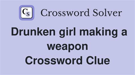 drunken crossword clue